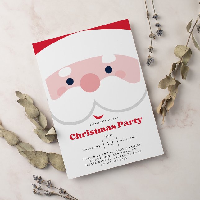 Invitation Fête de Noël du Père Noël (Créateur téléchargé)