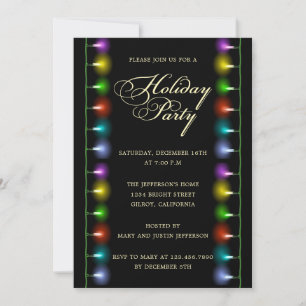Invitation Fête de Noël éclatante