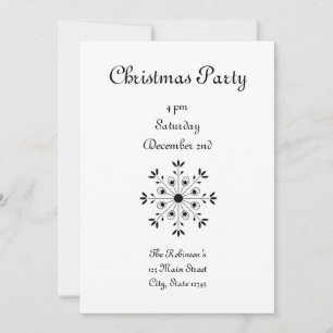 Invitation Fête de Noël Elégante et moderne