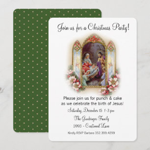 Invitation Fête de Noël en l'honneur de Jésus