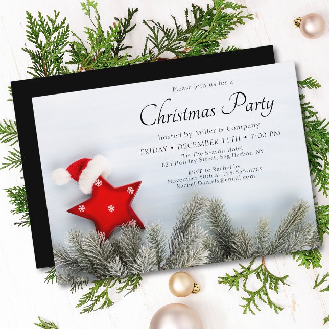 Invitation Fête de Noël Festif Fête d'entreprise moderne (Créateur téléchargé)