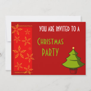 Invitation Fête de Noël festive