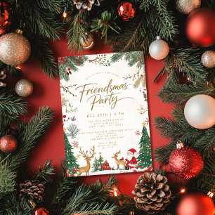 Invitation Fête de Noël Friendsmas
