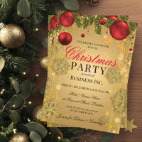 Fête de Noël Gold d'entreprise