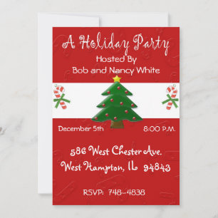 Invitation Fête de Noël Invitation-Pour les affaires ou perso