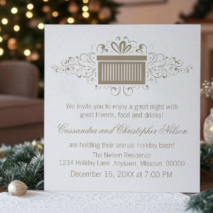 Invitation Fête de Noël, Latte