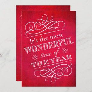 Invitation Fête de Noël Merveilleuse période de l'année