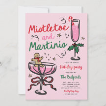 Fête De Noël Mistletoe Et Martinis
