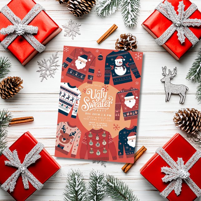 Invitation Fête de Noël moche (Créateur téléchargé)