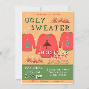Invitation Fête de Noël moche