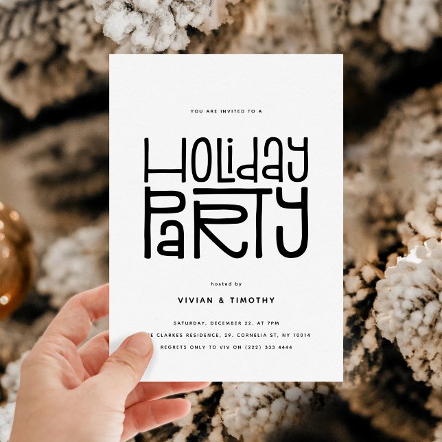 Invitation Fête de Noël moderne (Créateur téléchargé)