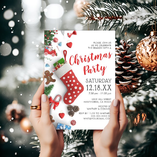 Invitation Fête de Noël moderne (Créateur téléchargé)