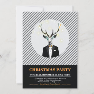 Invitation Fête de Noël moderne, Cartons d'invitation pour la