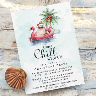Invitation Fête de Noël moderne et amusante sur le thème de l