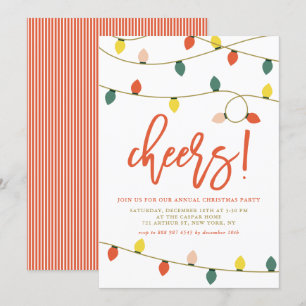Invitation Fête de Noël rétro
