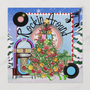 Invitation Fête de Noël Rocking - SRF