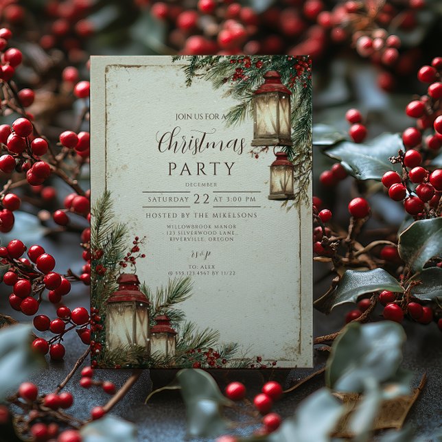 Invitation Fête de Noël Russe (Créateur téléchargé)