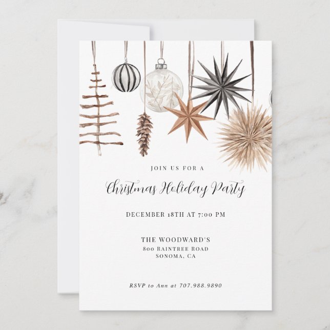 Invitation Fête de Noël Russe moderne (Devant)