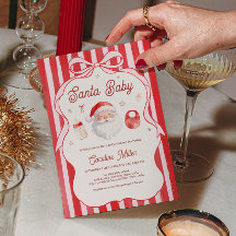Fête de Noël Santa Bébé Baby Shower