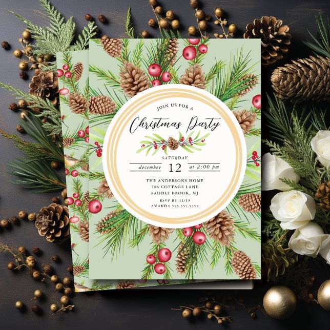 Invitation Fête de Noël Splendor (Créateur téléchargé)