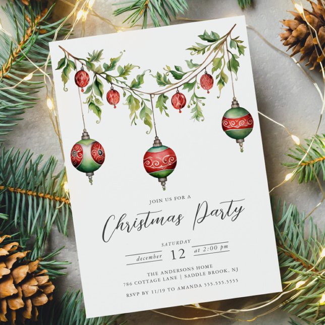 Invitation Fête de Noël Splendor (Créateur téléchargé)