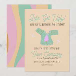 Invitation Fête de Noël super, Sweat moche