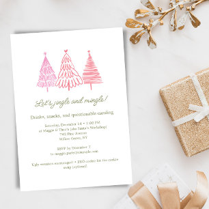 Invitation Fête de Noël unique et fantaisiste avec dessin