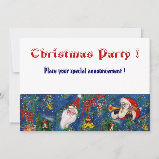 INVITATION FÊTE DE NUIT DE NOËL (Devant)