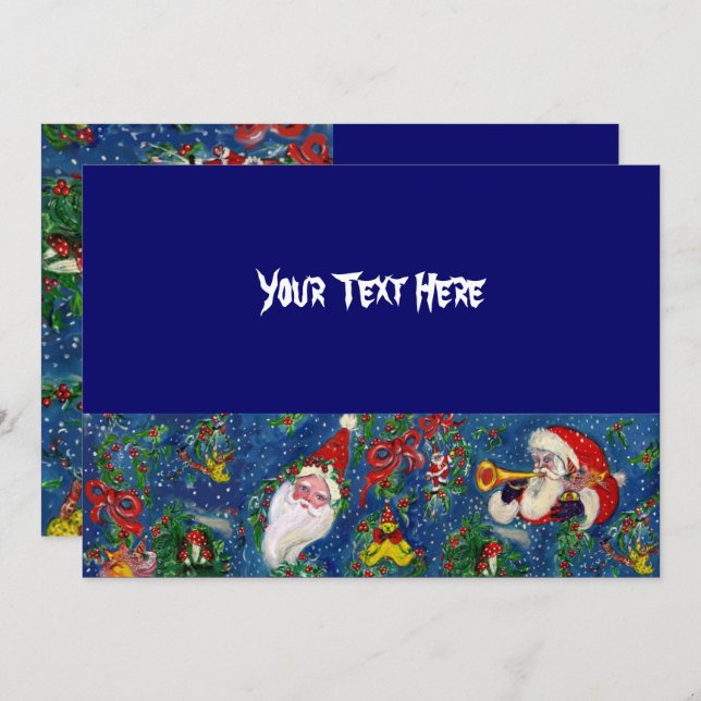 INVITATION FÊTE DE NUIT DE NOËL (Devant / Derrière)