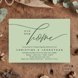 Invitation Fête de pendaison de crémaillère dans une élégante
