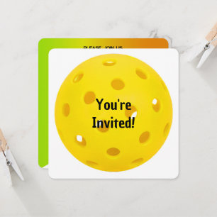 Invitation Fête de Pickleball d'anniversaire