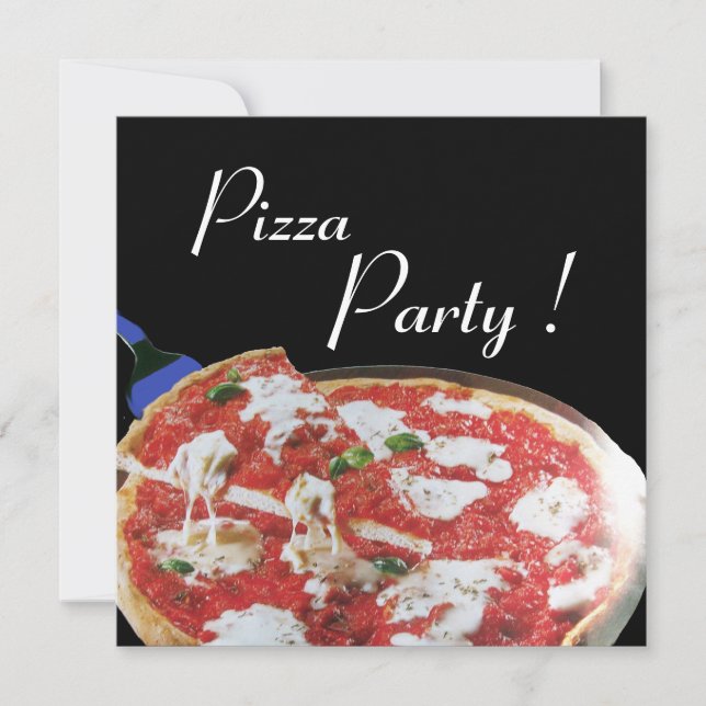 Invitation FÊTE DE PIZZA, DÎNER DE CUISINE ITALIENNE, brunch (Devant)