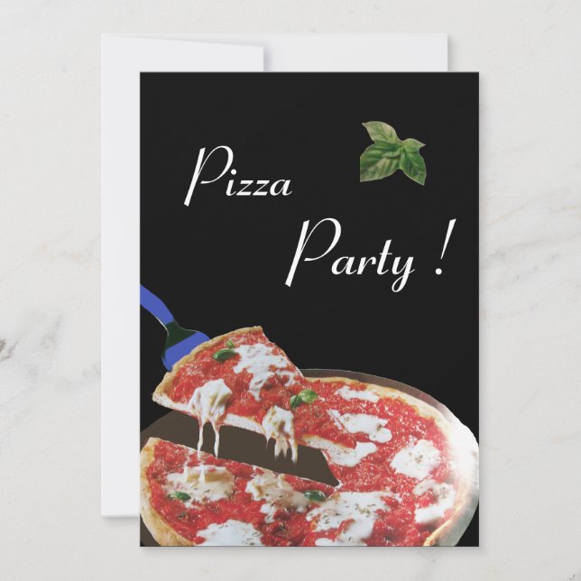 Invitation FÊTE DE PIZZA, DÎNER DE CUISINE ITALIENNE, brunch (Devant)