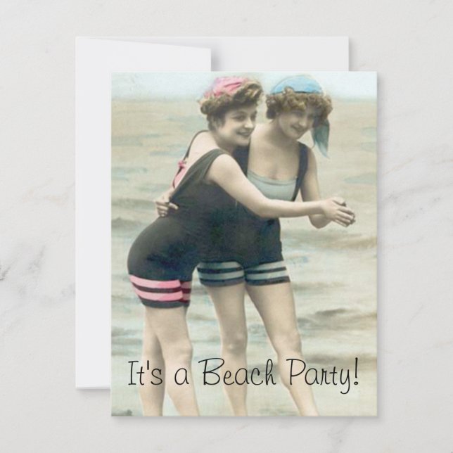 Invitation Fête de plage (Devant)