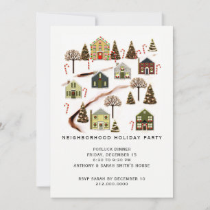 Invitation Fête de quartier de Noël