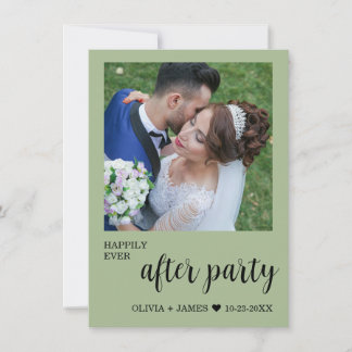 Invitation Fête de réception de mariage Happily Ever After Ph