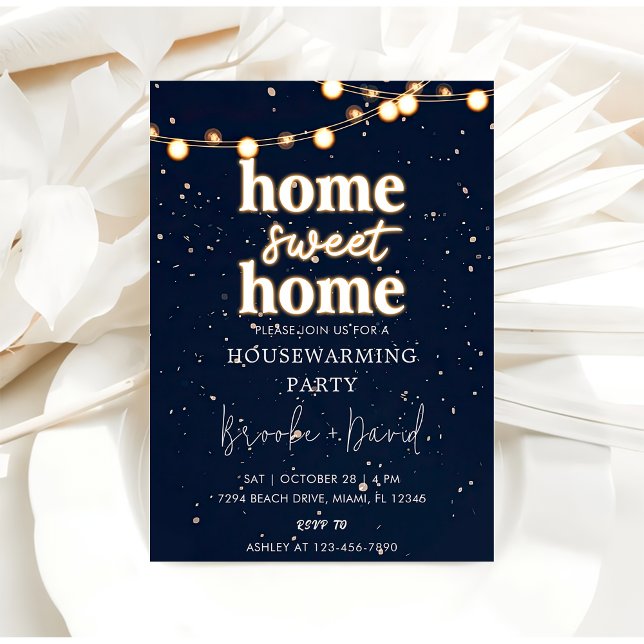 Invitation Fête de réchauffement ménager Accueil Sweet Home (Créateur téléchargé)