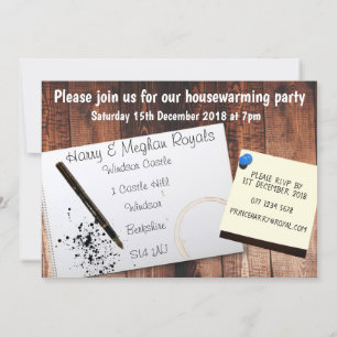 Invitation Fête de réchauffement ménager Nouveau domicile