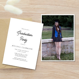 Invitation Fête de remise de diplômes avec scénario photo min