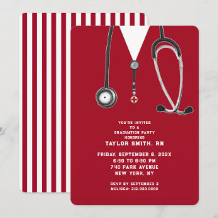 Invitation Fête de remise de diplômes d'infirmière