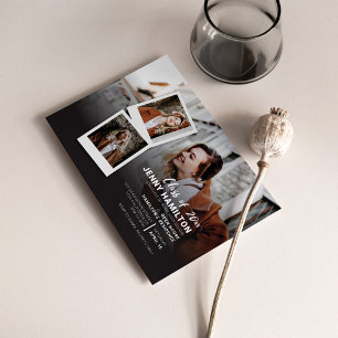 Invitation Fête de remise des diplômes 2026 Photo Script Laur