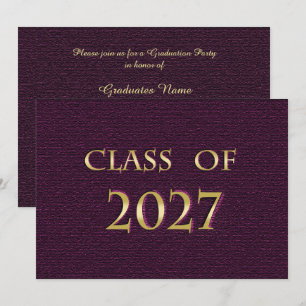Invitation Fête de remise des diplômes de la promotion 2027 c