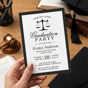 Invitation Fête de remise des diplômes de l'école de droit Sc