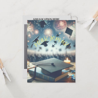 Invitation Fête de remise des diplômes élégante moderne 