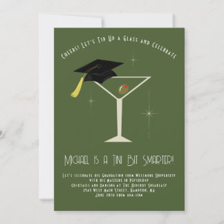Invitation Fête de remise des diplômes Tini Bit Smarter Bar à