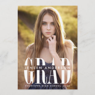 Invitation Fête de remise des diplômes verticale de photo de