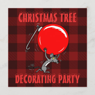 Invitation Fête de remise en forme de l'arbre de Noël   Souri