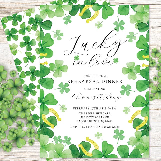Invitation Fête de Répétition Chanceux en Amour (Créateur téléchargé)