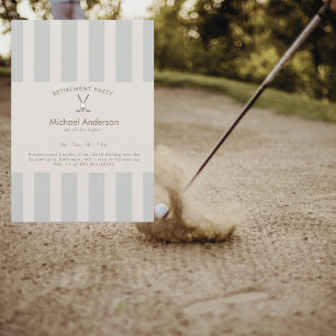 Invitation Fête de retraite de golf neutre 