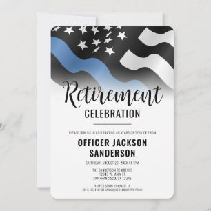 Invitation Fête de retraite du département de police